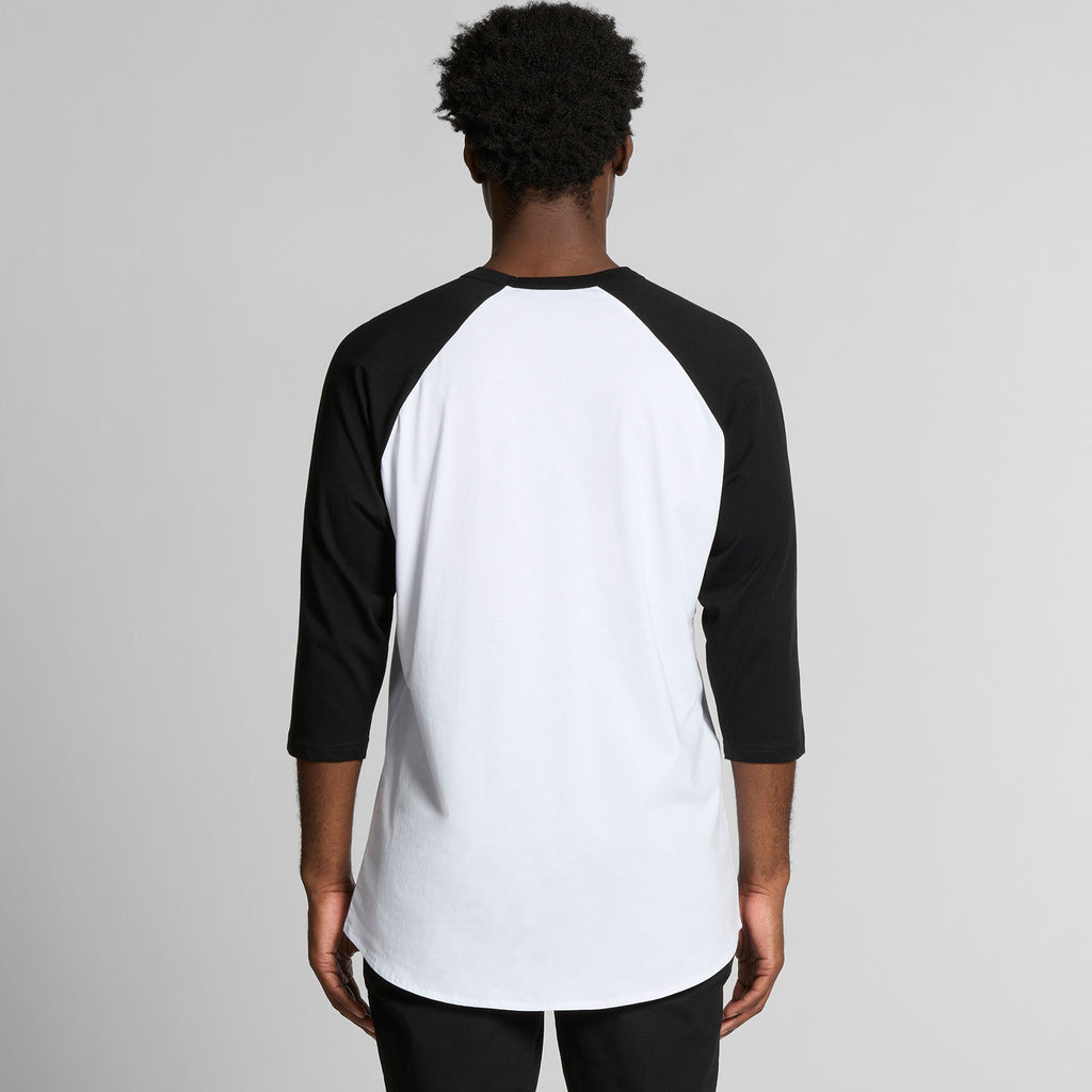 Rear View of  Raglan Tee | 5012  grouped