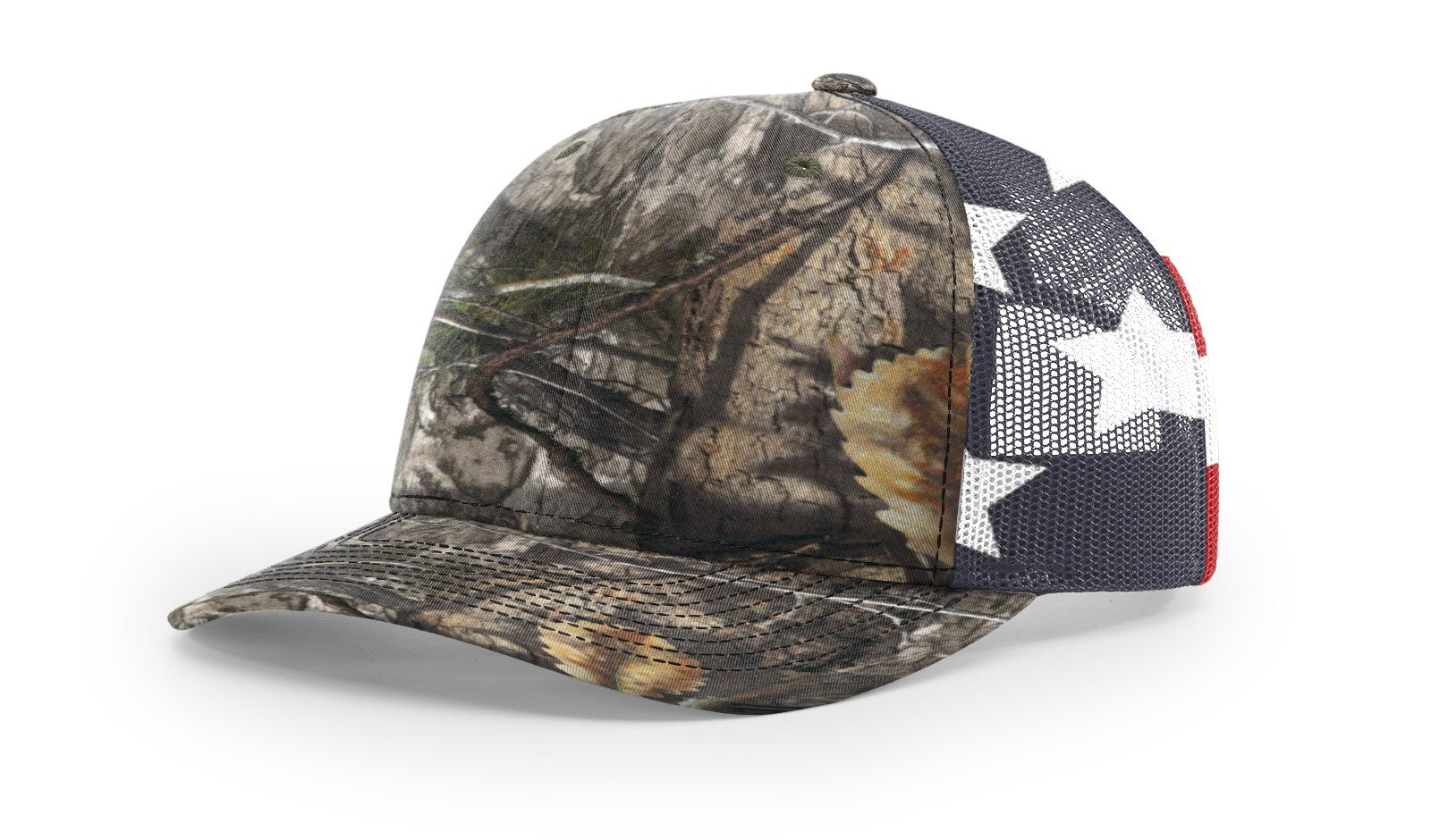 Mossy Oak Country DNA/Stars & Printed Mesh Trucker