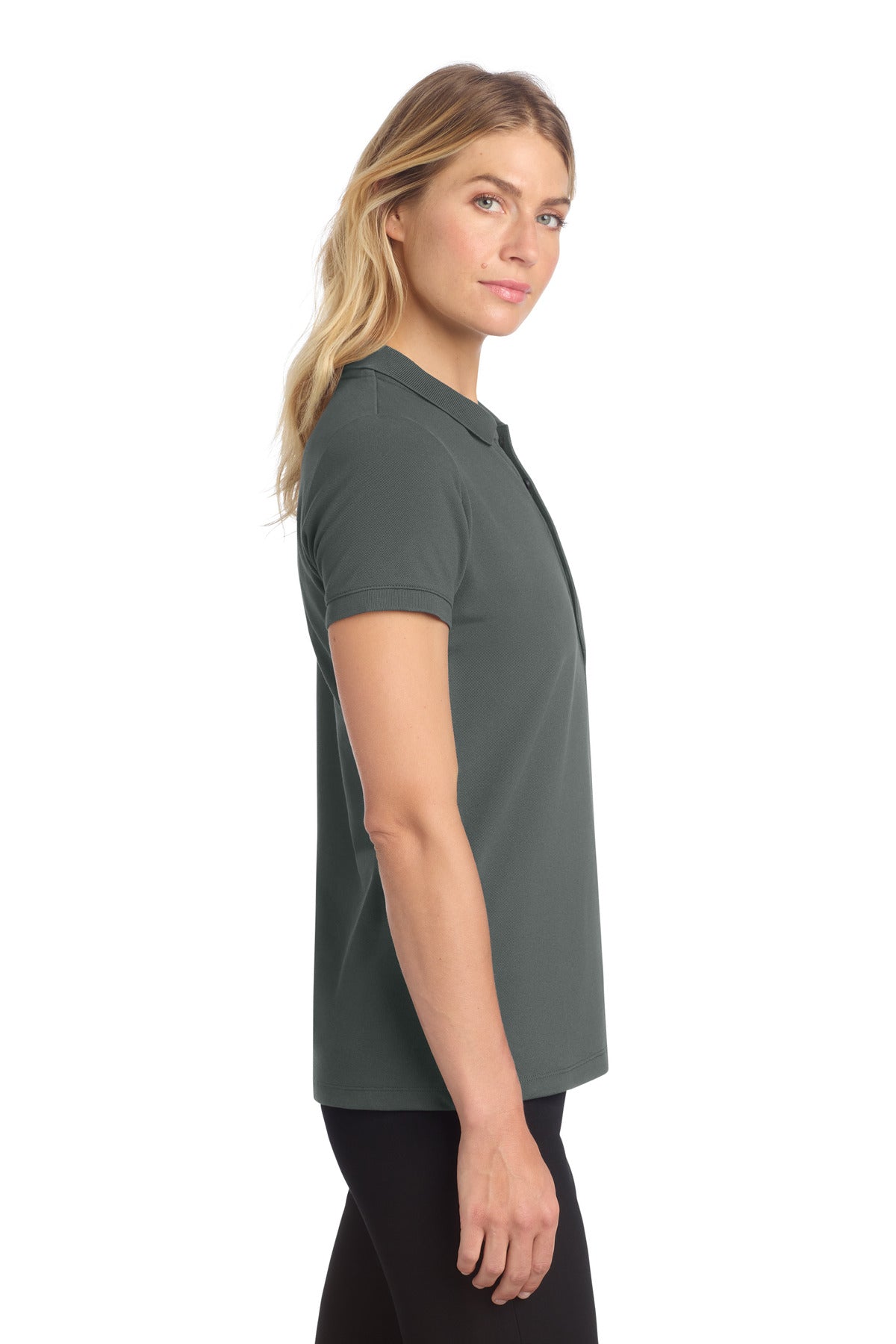 AnchorGrey Mercer+Mettle Women's Stretch Heavyweight Pique Polo MM1001