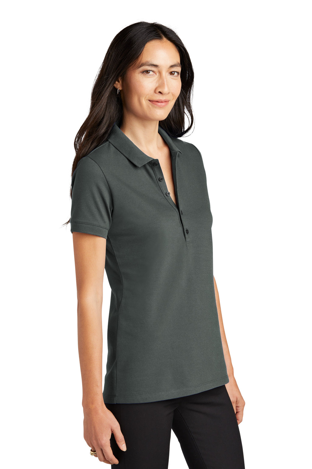 AnchorGrey Mercer+Mettle Women's Stretch Heavyweight Pique Polo MM1001