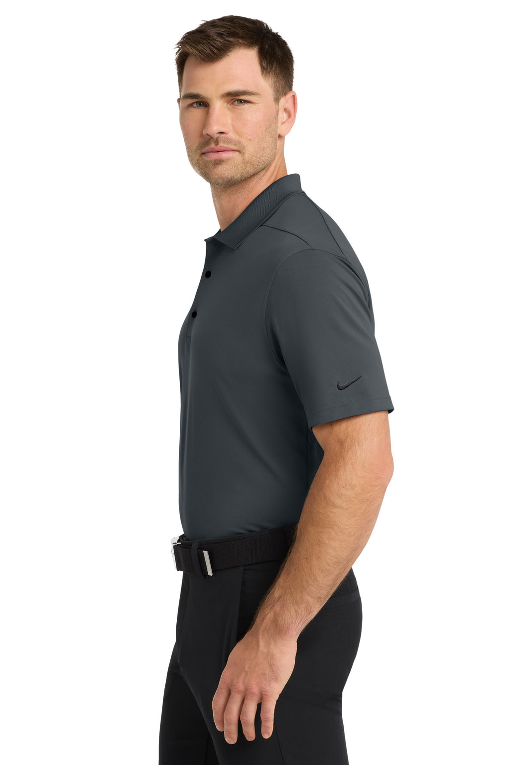 Anthracite Nike Dri-FIT Micro Pique 2.0 Polo NKDC1963