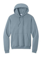 Aquatic Blue Port & Co Core Fleece Pullover Hooded Sweatshirt. PC78H