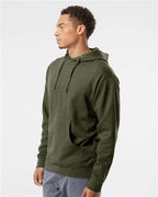 Army Heather Midweight Hooded Sweatshirt - SS4500