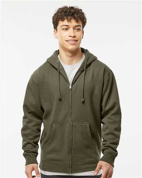 Army Heavyweight Full-Zip Hooded Sweatshirt - IND4000Z