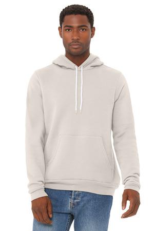 Ash BELLA+CANVAS Unisex Sponge Fleece Pullover Hoodie. BC3719