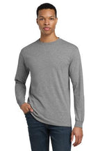 Ash Grey Gildan - DryBlend 50 Cotton/50 Poly Long Sleeve T-Shirt. 8400