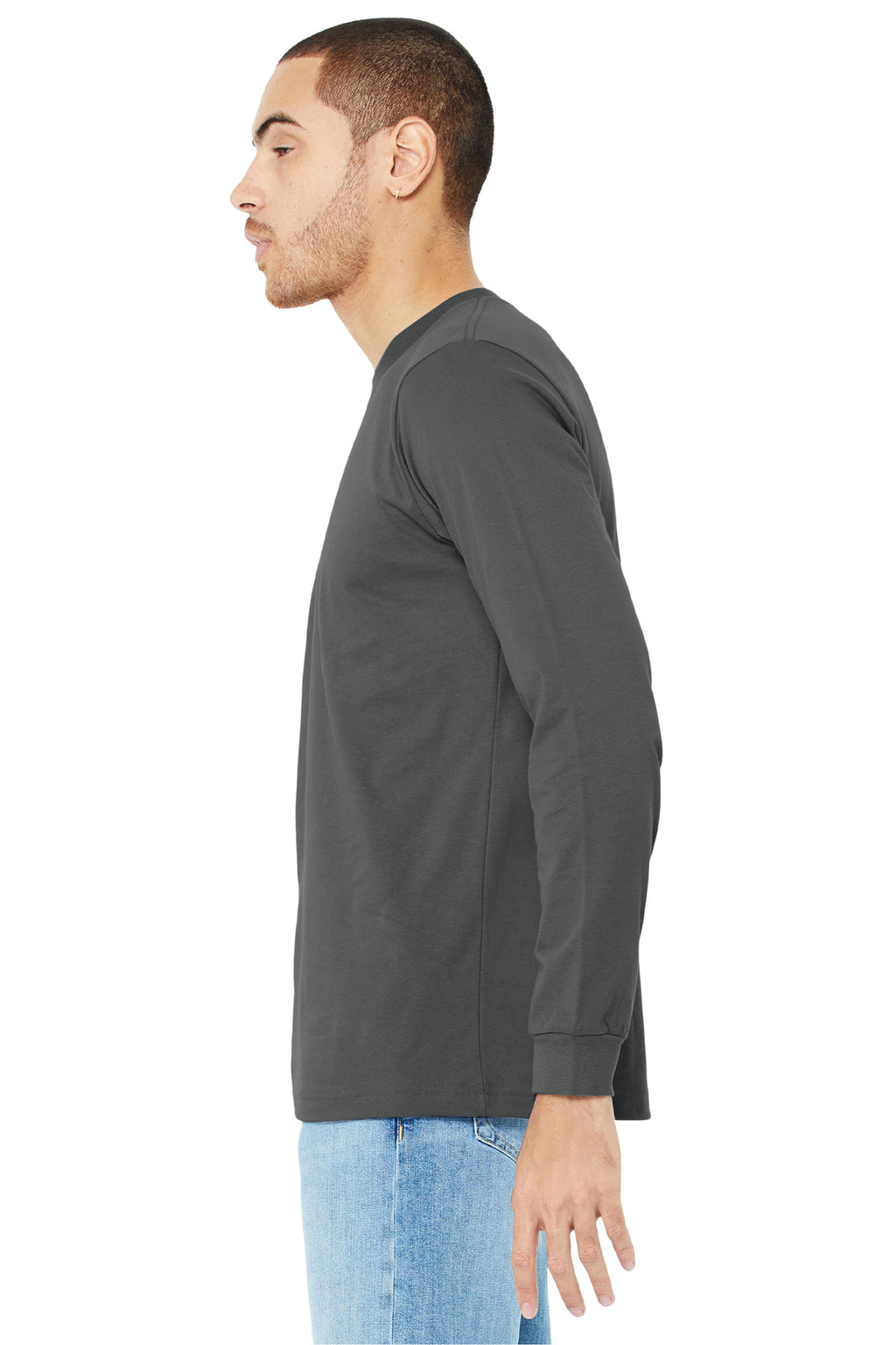 Asphalt BELLA+CANVAS Unisex Jersey Long Sleeve Tee. BC3501