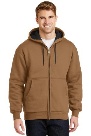 Ath Heather CornerStone - Heavyweight Full-Zip Hooded Sweatshirt with Thermal Lining. CS620