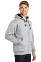 Ath Heather CornerStone - Heavyweight Full-Zip Hooded Sweatshirt with Thermal Lining. CS620