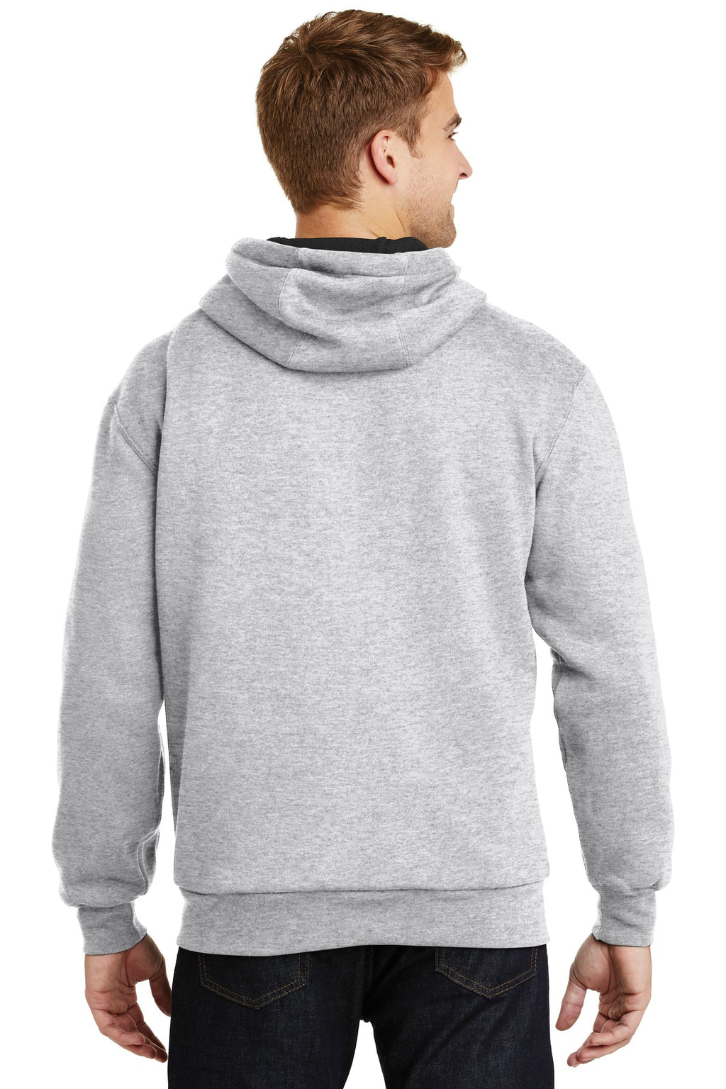 Ath Heather CornerStone - Heavyweight Full-Zip Hooded Sweatshirt with Thermal Lining. CS620
