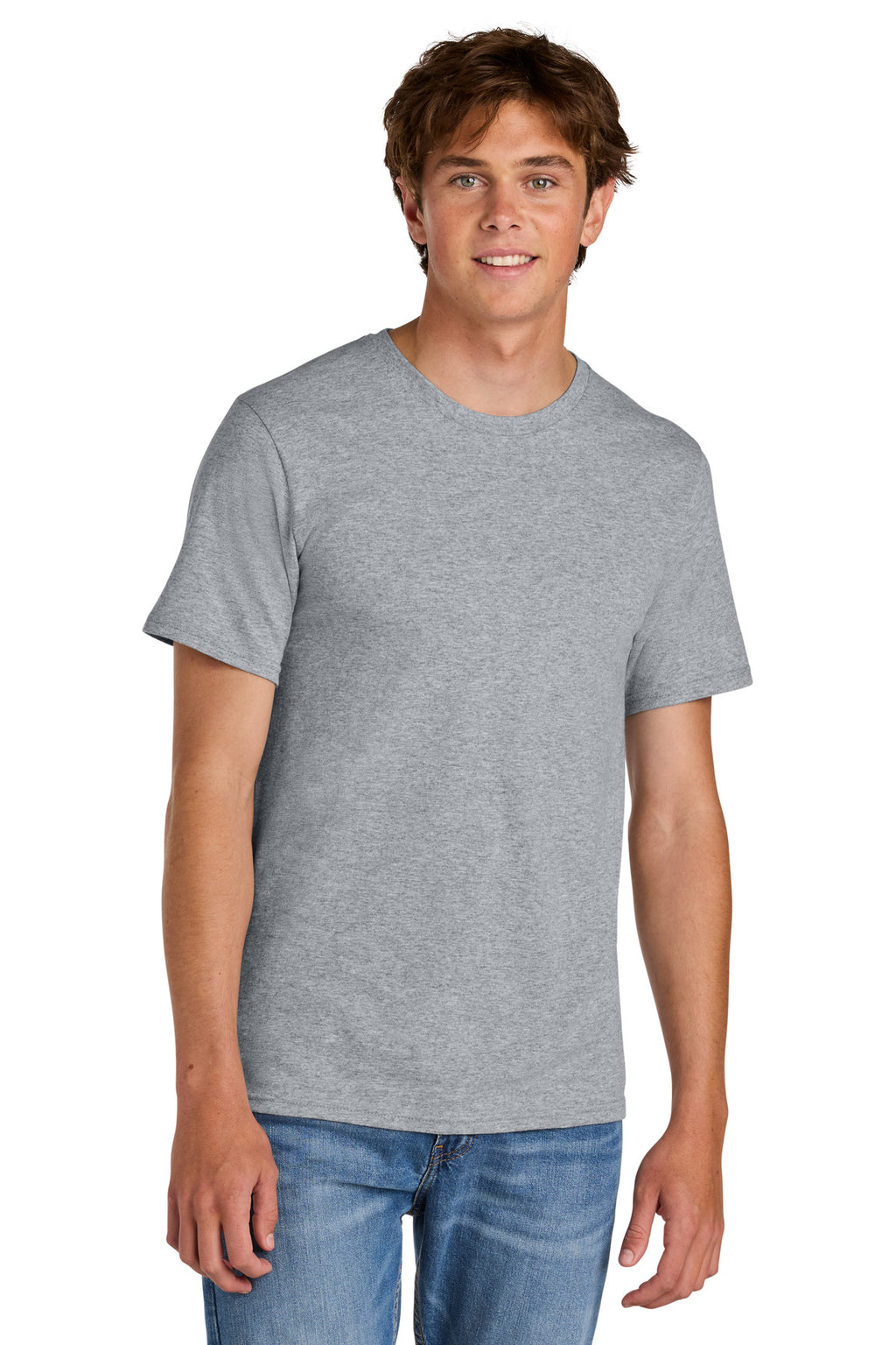AthlHthr Port & Co Easy Cotton Tee PC43