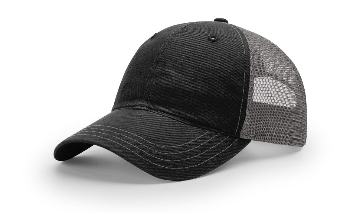 Black/Charcoal Garment Washed Trucker