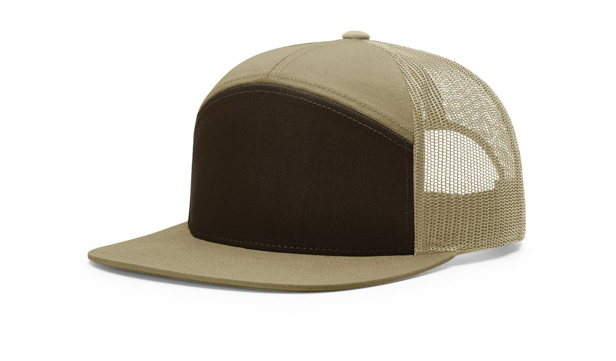 Brown/Khaki 7 Panel Mesh Back