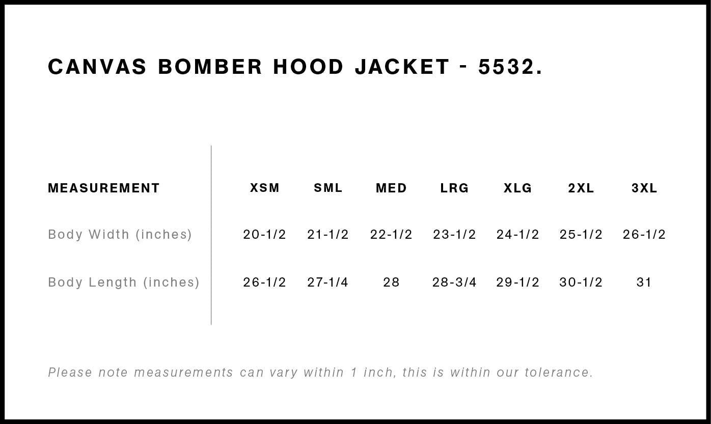 Canvas Bomber Hood Jacket | 5532  grouped