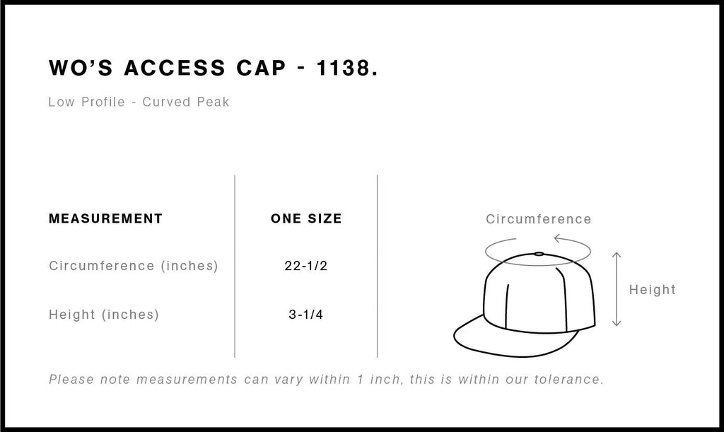 Wo's Access Cap | 1138  grouped