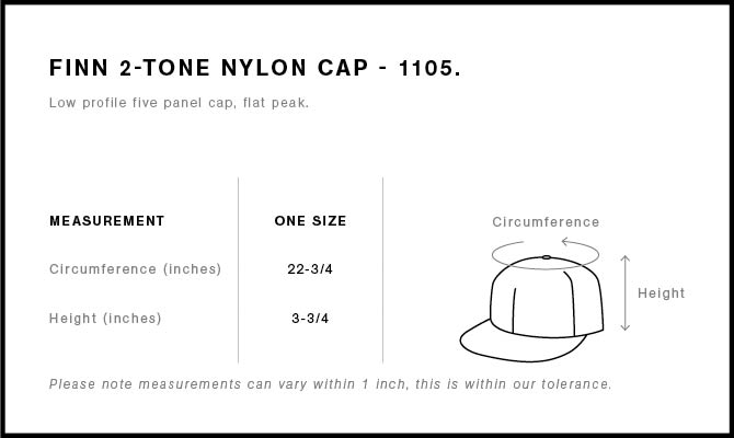 Finn Two-Tone Nylon Cap | 1105  grouped