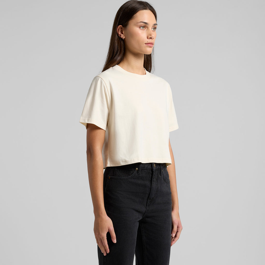 Right View of  Wo's Classic Crop Tee | 4072  grouped