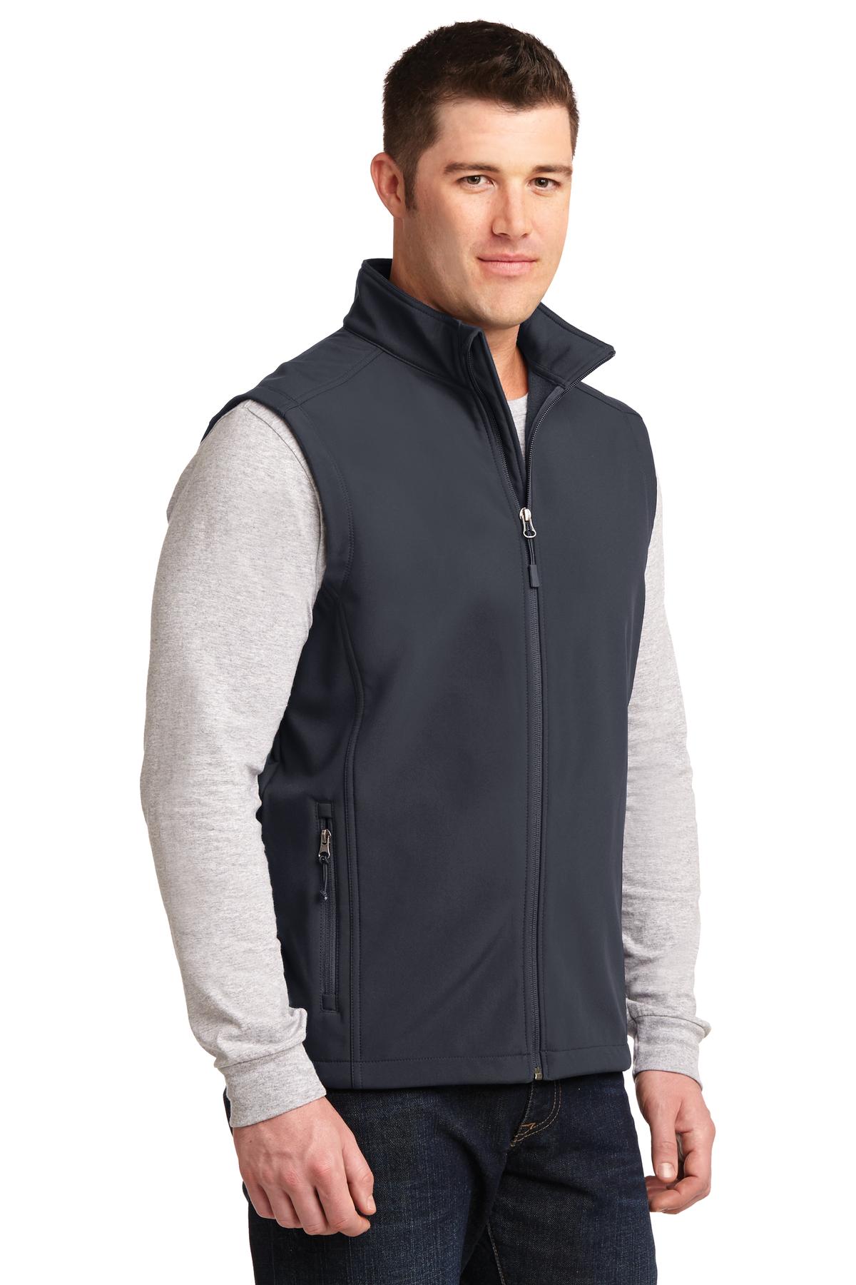 Batlshp Grey Port Authority Core Soft Shell Vest. J325