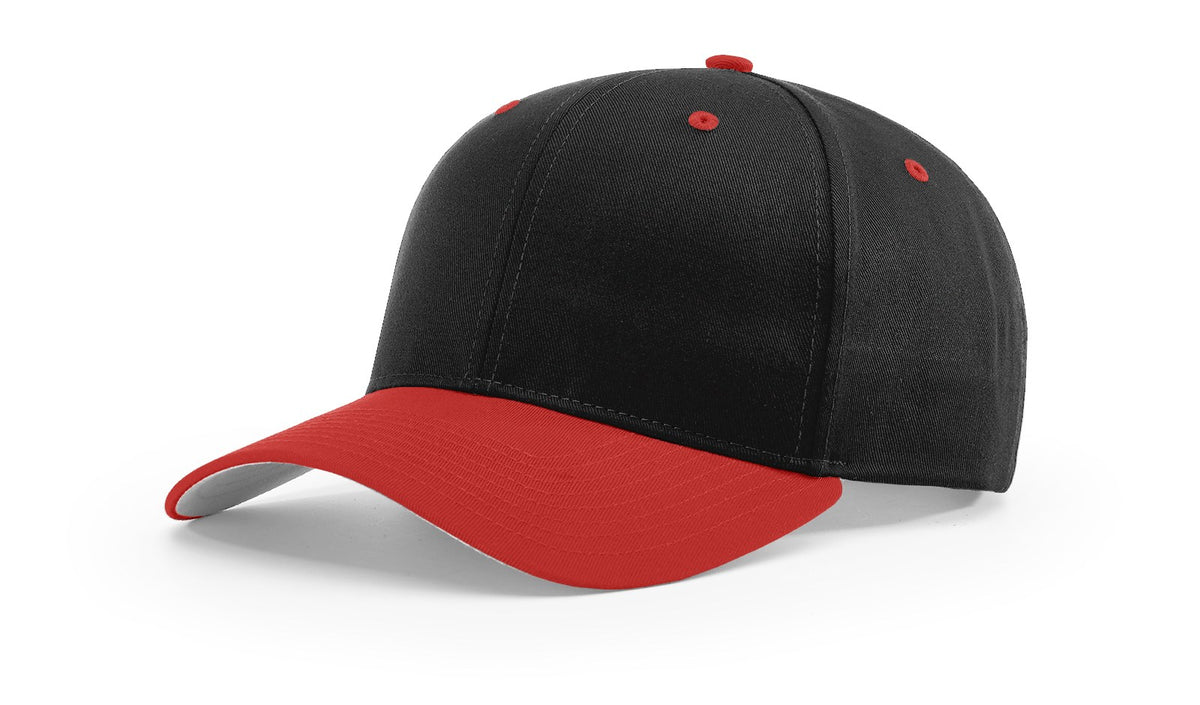 Black/Red Pro Twill Snapback
