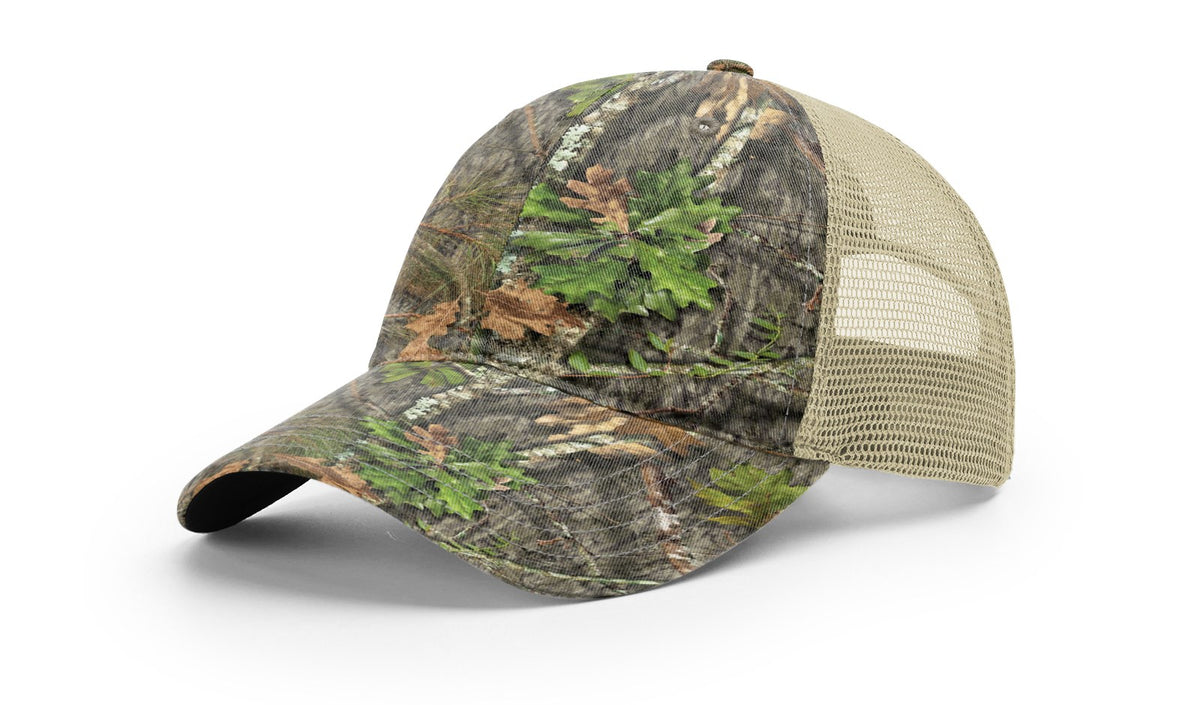 Mossy Oak Obsession/Khaki Garment Washed Printed Trucker