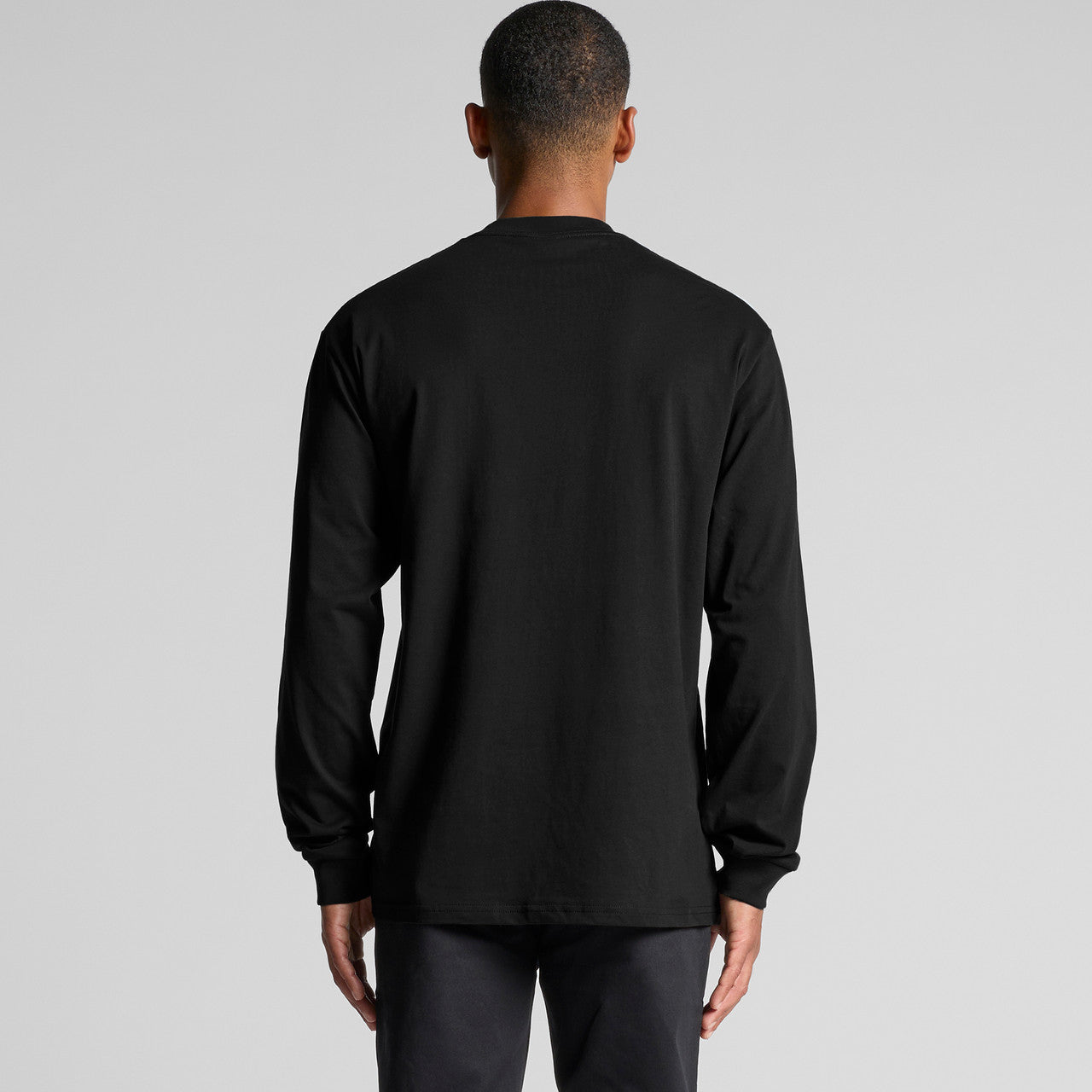 Rear View of  General L/S Tee | 5056  grouped