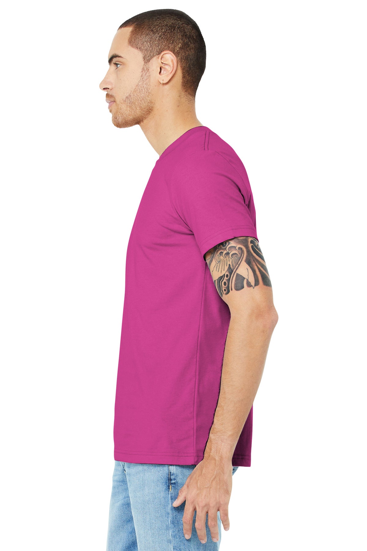 Berry BELLA+CANVAS Unisex Jersey Short Sleeve Tee. BC3001
