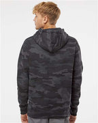 Black Camo Heavyweight Hooded Sweatshirt - IND4000