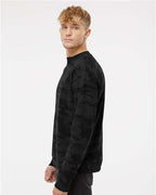 Black Camo Midweight Crewneck Sweatshirt - SS3000