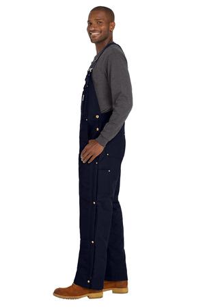 Black Carhartt Firm Duck Insulated Bib Overalls CT106672