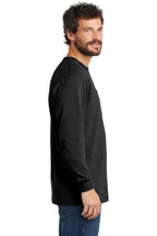 Black Carhartt Workwear Pocket Long Sleeve T-Shirt. CTK126