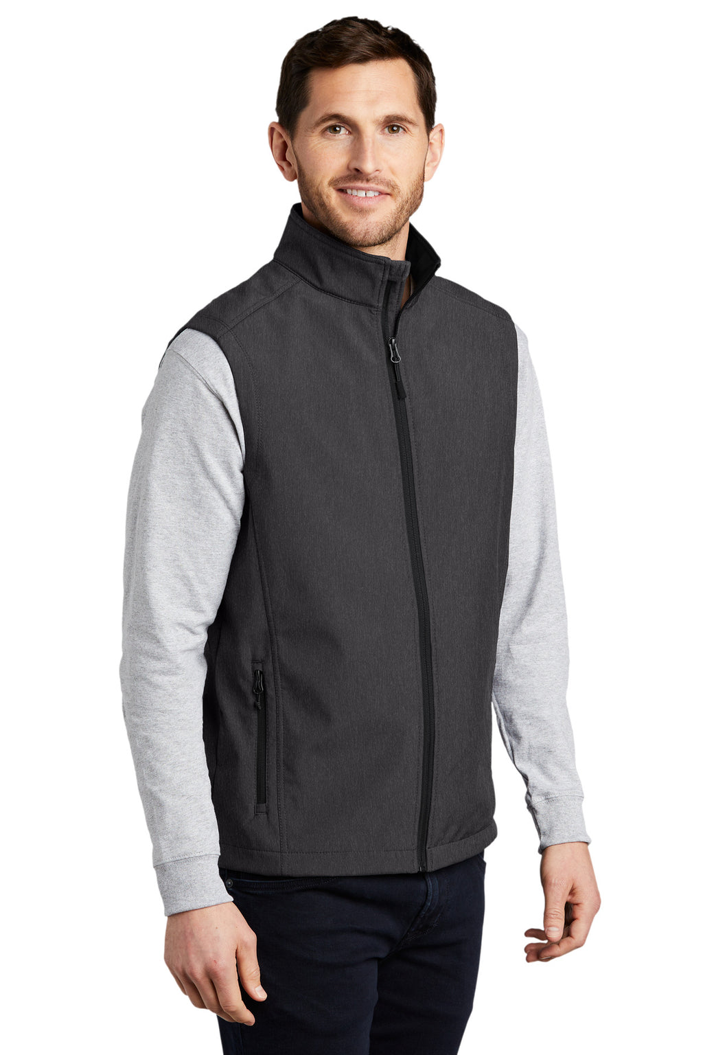 Black Char Hth Port Authority Core Soft Shell Vest. J325
