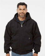 Black Cheyenne Boulder Cloth™ Hooded Jacket with Tricot Quilt Lining - 5020