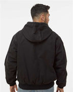 Black Cheyenne Boulder Cloth™ Hooded Jacket with Tricot Quilt Lining - 5020