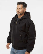 Black Cheyenne Boulder Cloth™ Hooded Jacket with Tricot Quilt Lining - 5020