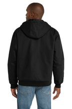 Black CornerStone - Duck Cloth Hooded Work Jacket. J763H