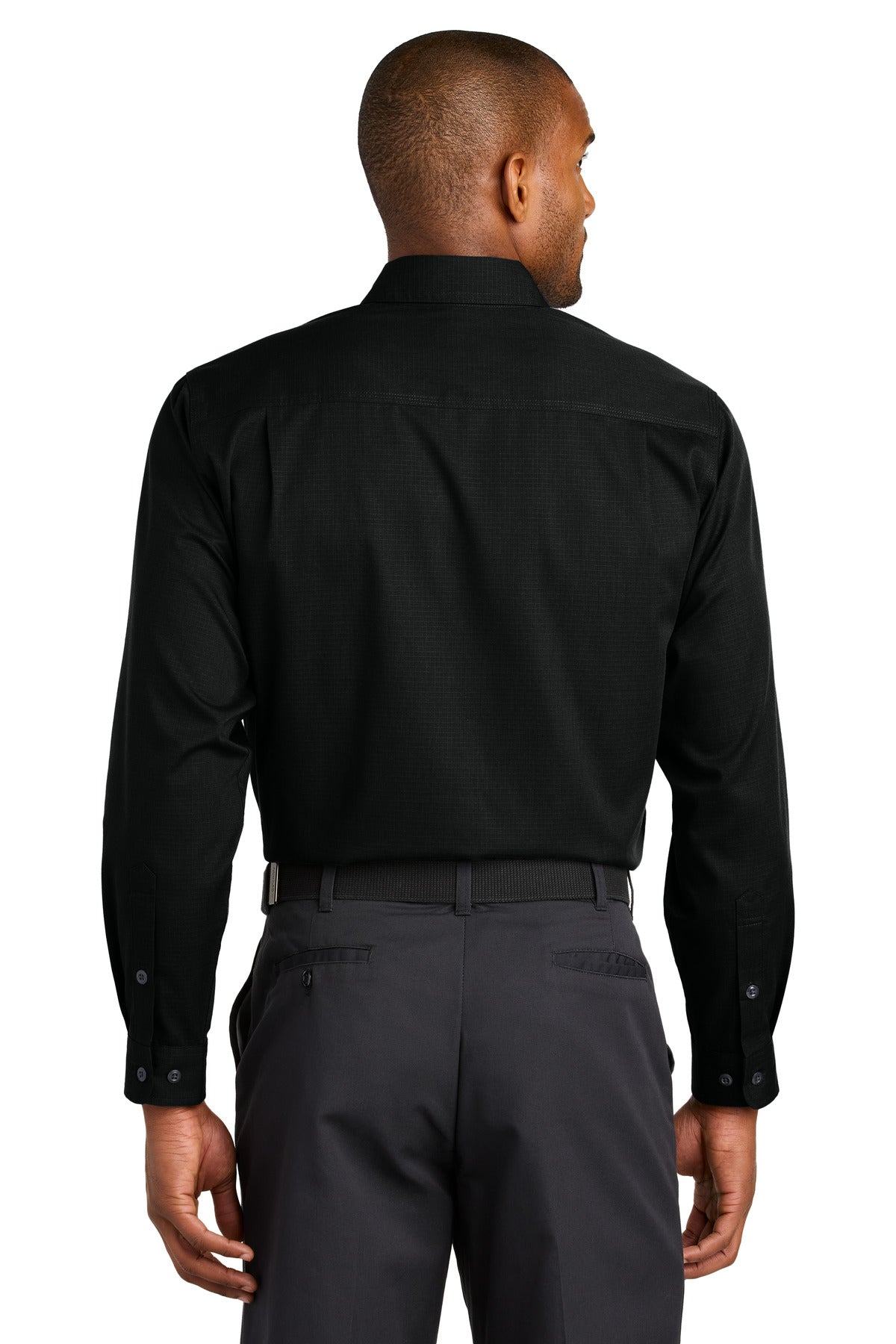 Black CornerStone Long Sleeve Select Ripstop Shirt CSW174