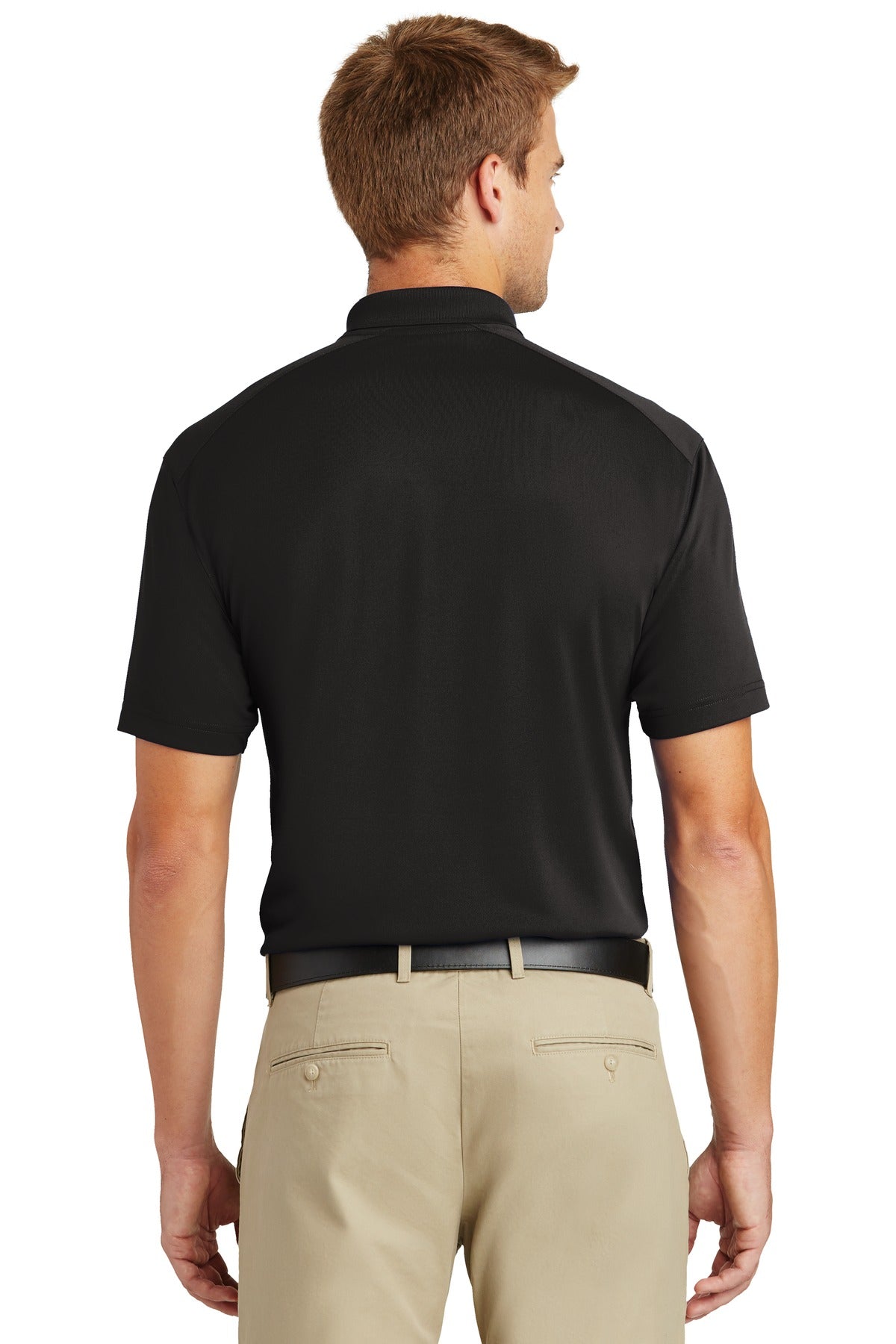 Black CornerStone Select Lightweight Snag-Proof Polo. CS418