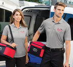 Black CornerStone Select Lightweight Snag-Proof Polo. CS418