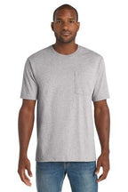Black CornerStone Workwear Pocket Tee CS430