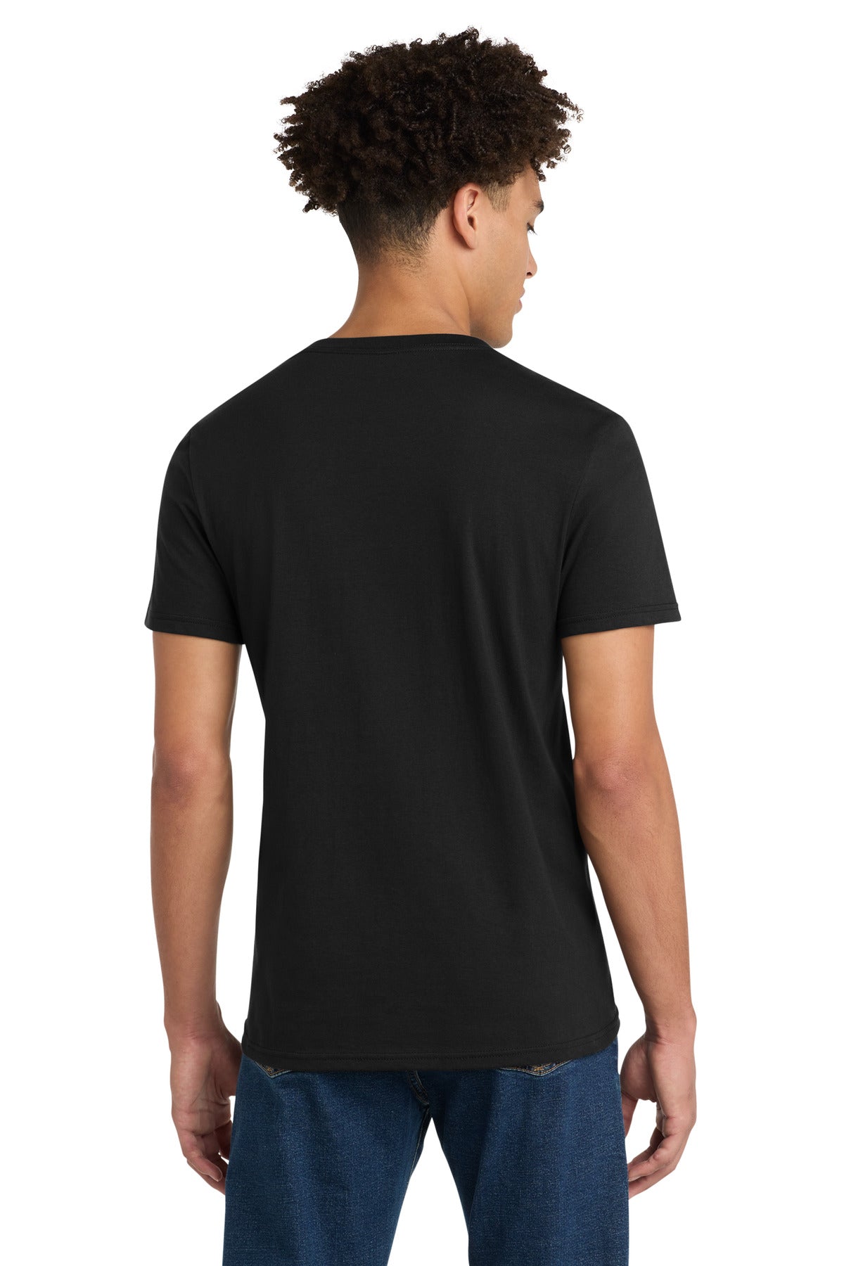 Black District Very Important Tee V-Neck. DT6500
