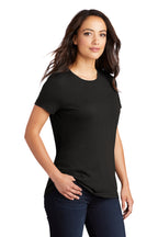 Black District Women's Perfect Tri Tee. DM130L