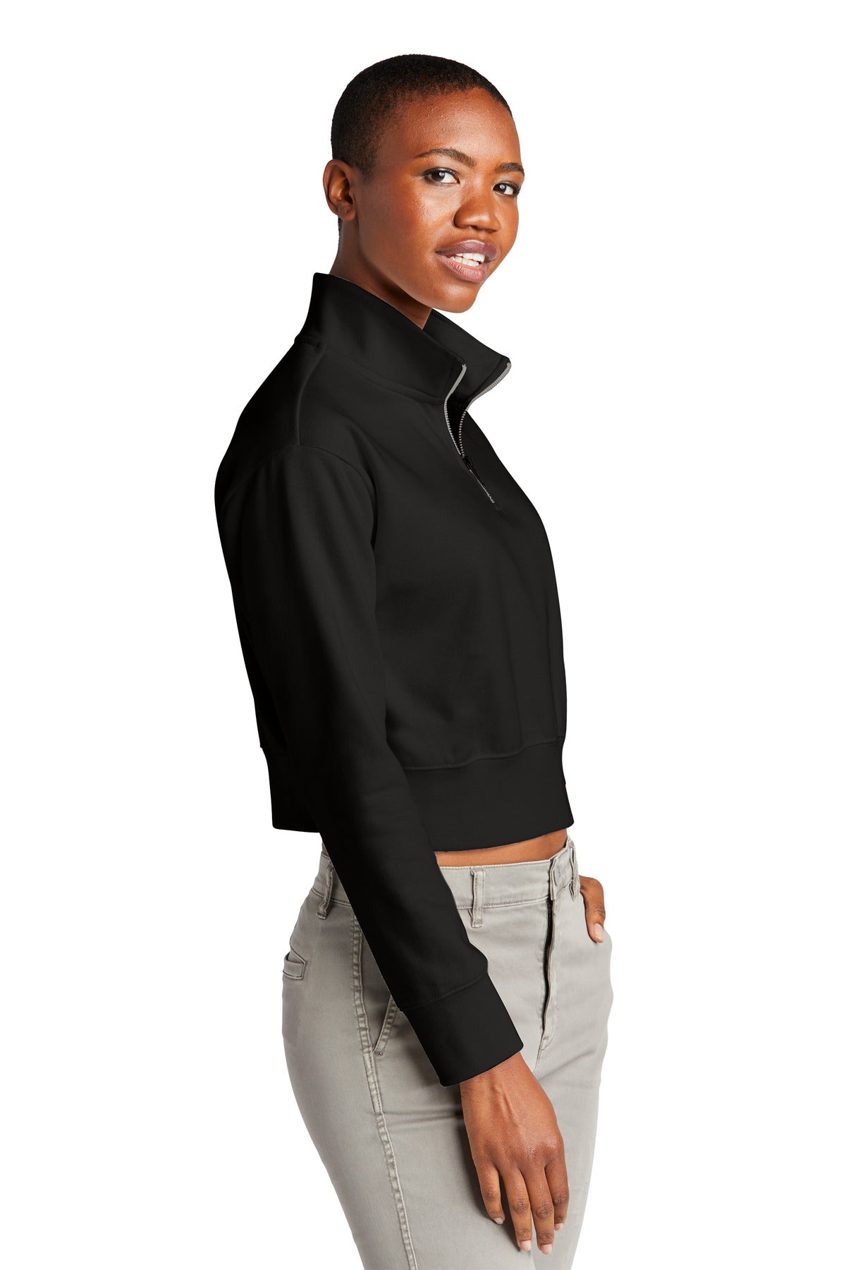 Black District Women's V.I.T. Fleece 1/2-Zip DT6111
