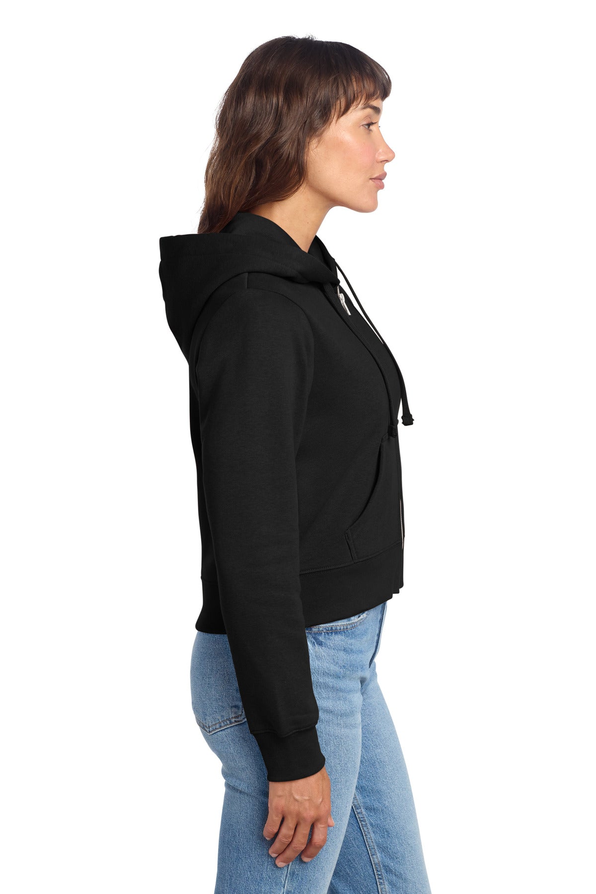 Black District Women's V.I.T. Fleece Full-Zip Hoodie DT6103