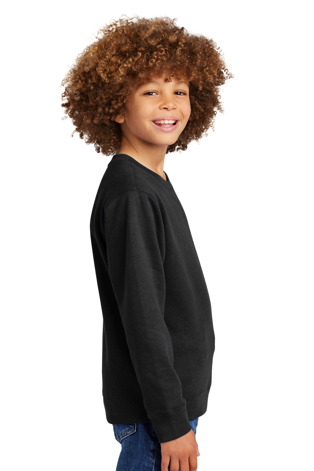 Black District Youth V.I.T. Fleece Crew DT6104Y