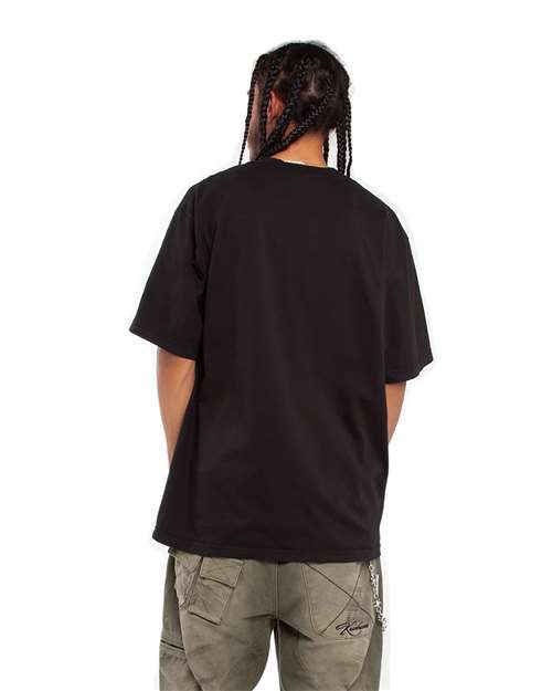 Black Garment-Dyed Crewneck T-Shirt - SHGD