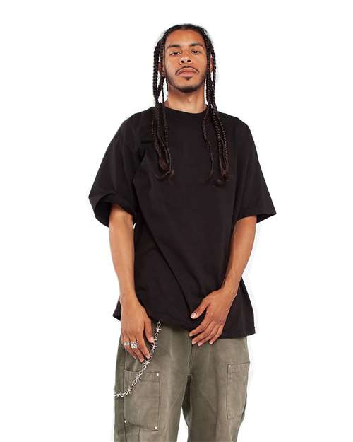 Black Garment-Dyed Crewneck T-Shirt - SHGD