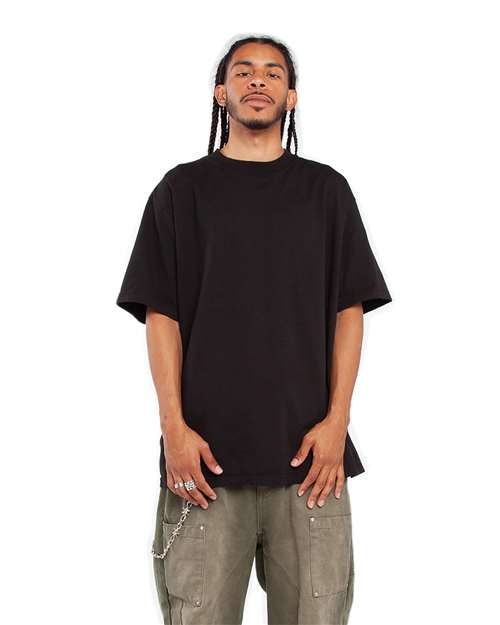 Black Garment-Dyed Crewneck T-Shirt - SHGD