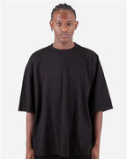 Black Garment-Dyed Drop-Shoulder T-Shirt - SHGDD