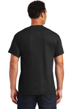 Black Gildan DryBlend 50 Cotton/50 Poly T-Shirt. 8000