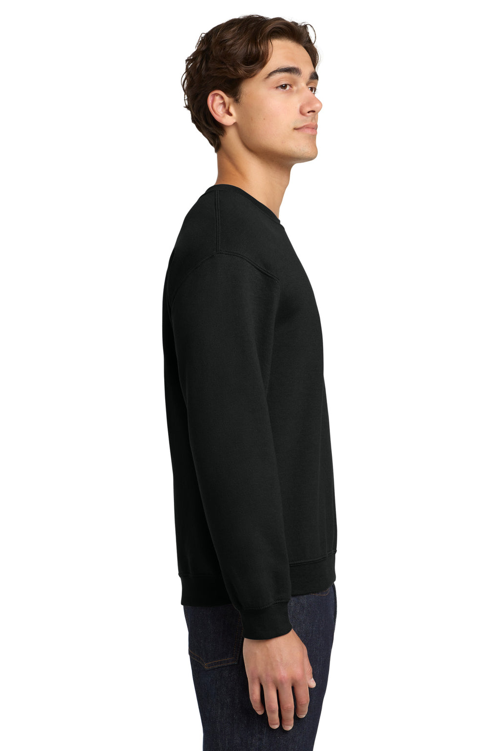 Black Gildan Heavy Blend Crewneck Sweatshirt. 18000